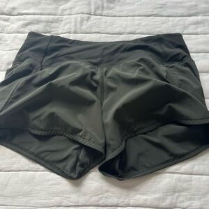 Lululemon olive green shorts size 6